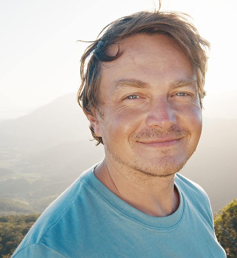 Young man smiling